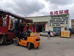 烈日炎炎，兩車東鴻環(huán)保設(shè)備發(fā)往福建